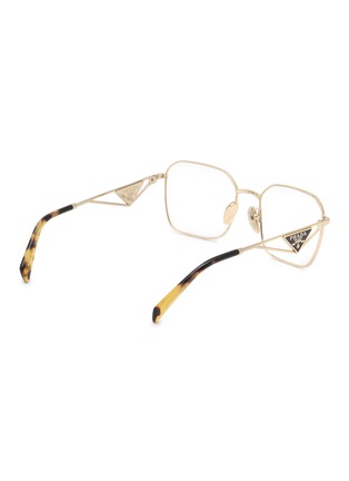 模特儿示范图 - 点击放大 - PRADA - Metal Square Optical Glasses