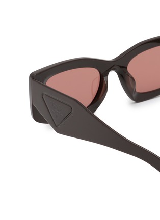 细节 - 点击放大 - PRADA - Acetate Rectangular Sunglasses