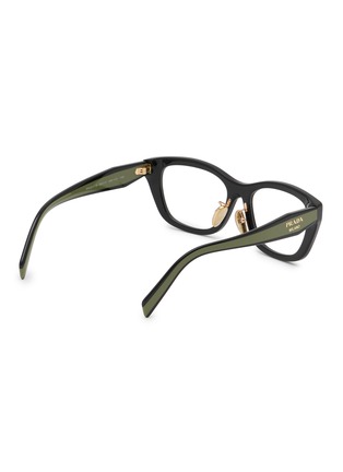 模特儿示范图 - 点击放大 - PRADA - Acetate Square Optical Glasses