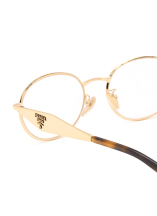 细节 - 点击放大 - PRADA - Metal Oval Optical Glasses