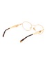 模特儿示范图 - 点击放大 - PRADA - Metal Oval Optical Glasses