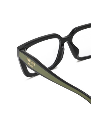 细节 - 点击放大 - PRADA - Acetate Square Optical Glasses