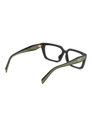 模特儿示范图 - 点击放大 - PRADA - Acetate Square Optical Glasses