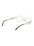 模特儿示范图 - 点击放大 - PRADA - Metal Oval Optical Glasses