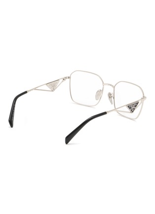 模特儿示范图 - 点击放大 - PRADA - Metal Square Optical Glasses