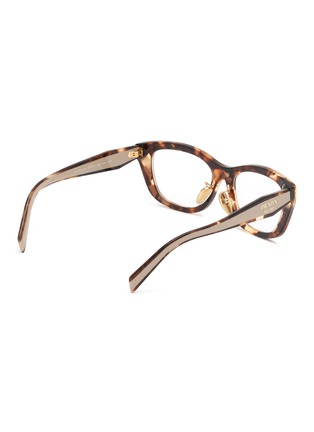 模特儿示范图 - 点击放大 - PRADA - Acetate Square Optical Glasses