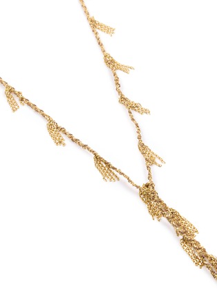 细节 - 点击放大 - MARIE LAURE CHAMOREL - Sterling Silver Silk Yarn Tassel Necklace