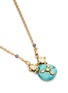细节 - 点击放大 - MARIE LAURE CHAMOREL - Sterling Silver Crystal Turquoise Pendant Necklace