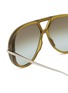 细节 - 点击放大 - BOTTEGA VENETA - Acetate Aviator Sunglasses