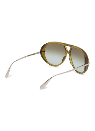 模特儿示范图 - 点击放大 - BOTTEGA VENETA - Acetate Aviator Sunglasses