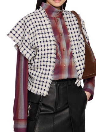 模特儿示范图 - 点击放大 - KIJINOKANOSEI - Chuya Woven Poncho