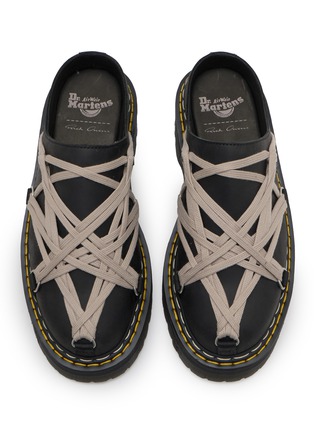 细节 - 点击放大 - RICK OWENS - X DR. MARTENS MEGALACE 绕带穆勒皮鞋