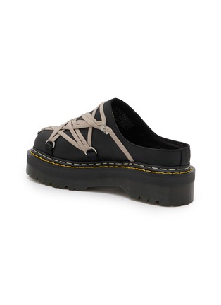  - RICK OWENS - X DR. MARTENS MEGALACE 绕带穆勒皮鞋
