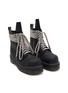 细节 - 点击放大 - RICK OWENS - X DR. MARTENS 绕带皮革中筒靴