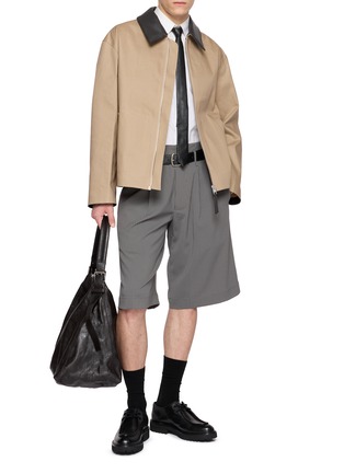 模特儿示范图 - 点击放大 - MACKINTOSH - Birgham Detachable Contrast Collar Jacket