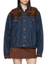 首图 - 点击放大 - MAISON BADIGO - Aztec Patchwork Denim Jacket