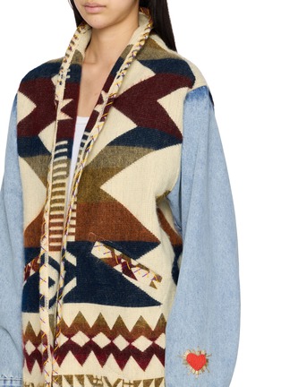  - MAISON BADIGO - Aztec Body Light Wash Denim Jacket