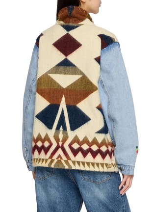 背面 - 点击放大 - MAISON BADIGO - Aztec Body Light Wash Denim Jacket