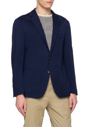 细节 - 点击放大 - ELEVENTY - Detachable Bib Wool Blazer