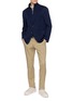 模特儿示范图 - 点击放大 - ELEVENTY - Detachable Bib Wool Blazer