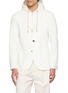 首图 - 点击放大 - ELEVENTY - Detachable Hooded Bib Piqué Blazer