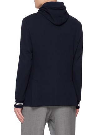 背面 - 点击放大 - ELEVENTY - Detachable Hooded Bib Cotton Blazer