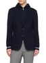首图 - 点击放大 - ELEVENTY - Detachable Hooded Bib Cotton Blazer