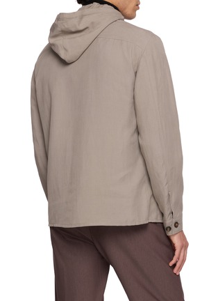 背面 - 点击放大 - ELEVENTY - Detachable Hood Shirt Jacket