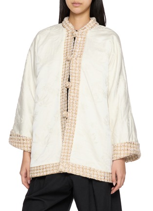 细节 - 点击放大 - EQUIL - Reversible Button Front Tweed Shirt