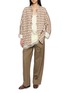 模特儿示范图 - 点击放大 - EQUIL - Reversible Button Front Tweed Shirt