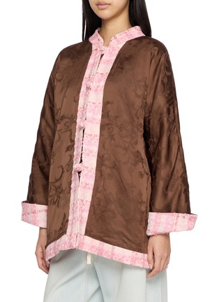 细节 - 点击放大 - EQUIL - Reversible Button Front Tweed Shirt