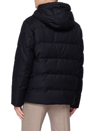 背面 - 点击放大 - YVES SALOMON - Mink Collar Hooded Down Jacket