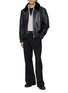 模特儿示范图 - 点击放大 - YVES SALOMON - Medium Leather Jacket