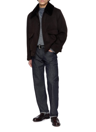 模特儿示范图 - 点击放大 - YVES SALOMON - Double-face Cashmere Wool Jacket