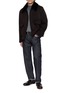 模特儿示范图 - 点击放大 - YVES SALOMON - Double-face Cashmere Wool Jacket