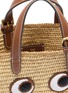 细节 - 点击放大 - ANYA HINDMARCH - Mini N/S Raffia Eyes Raffia Leather Crossbody Tote Bag