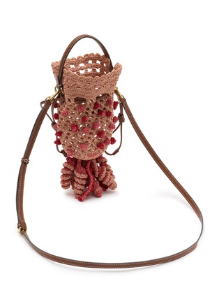 细节 - 点击放大 - ANYA HINDMARCH - Squid Raffia Crossbody Bag