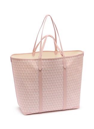 细节 - 点击放大 - ANYA HINDMARCH - I Am A Plastic Bag Monogram Canvas Leather Tote Bag