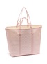 细节 - 点击放大 - ANYA HINDMARCH - I Am A Plastic Bag Monogram Canvas Leather Tote Bag