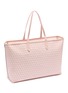 细节 - 点击放大 - ANYA HINDMARCH - I Am A Plastic Bag Monogram Canvas Leather Zipped Tote Bag