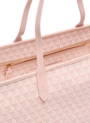 细节 - 点击放大 - ANYA HINDMARCH - I Am A Plastic Bag Monogram Canvas Leather Zipped Tote Bag