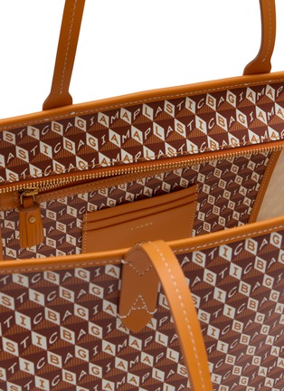 细节 - 点击放大 - ANYA HINDMARCH - I Am A Plastic Bag Monogram Canvas Zipped Tote Bag