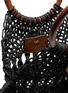 细节 - 点击放大 - ANYA HINDMARCH - Macramé Fish Cotton Leather Clutch Bag