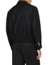 背面 - 点击放大 - TAAKK - Embroidered Pinstriped Wool Zip Up Jacket