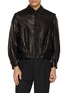 首图 - 点击放大 - TAAKK - Embroidered Leather Zip Up Jacket