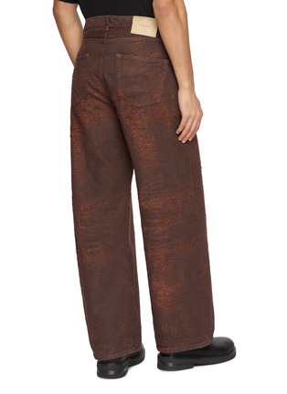 背面 - 点击放大 - TAAKK - Dark Wash Jacquard Wide Leg Jeans