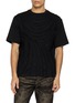 首图 - 点击放大 - TAAKK - Tape Embroidered Crewneck Cotton T-Shirt