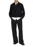 模特儿示范图 - 点击放大 - TAAKK - Long Sleeve Front Embroidered Cotton Shirt