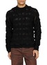 首图 - 点击放大 - TAAKK - Grid Textured Mohair Knit Sweater