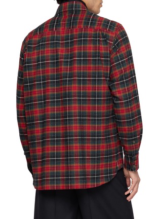 背面 - 点击放大 - KOLOR - Asymmetrical Layered Cotton Shirt